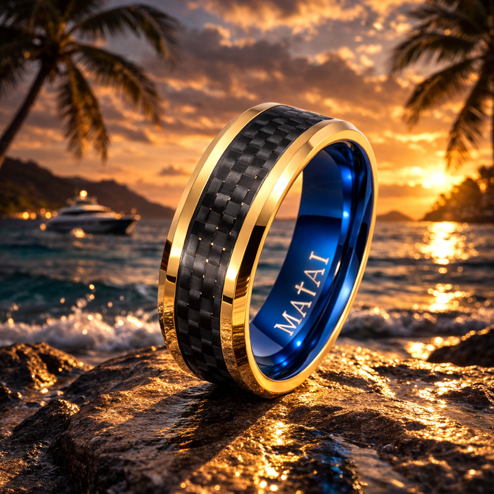 MATAI | Gold Black Mat | Unikai Ring