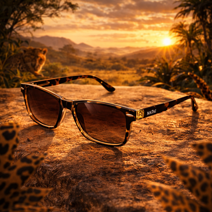MATAI AJ1 Sunglasses - Leopard